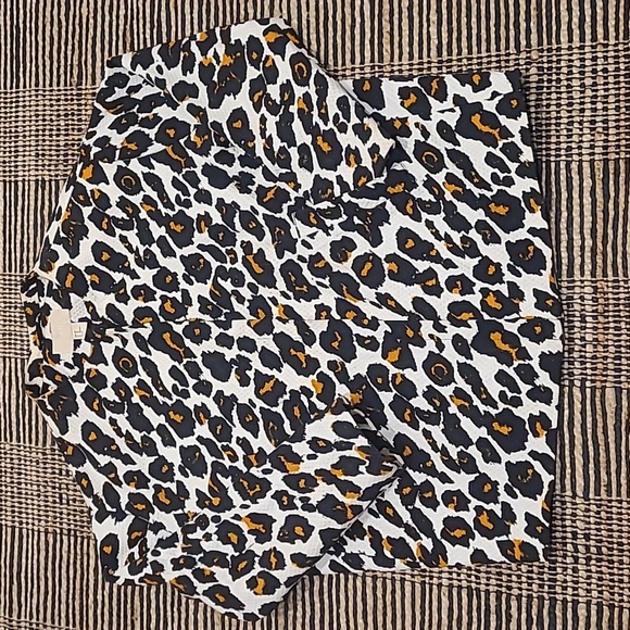 H&M LEOPARD ANIMAL PRINT JACKET - Picture 1 of 6